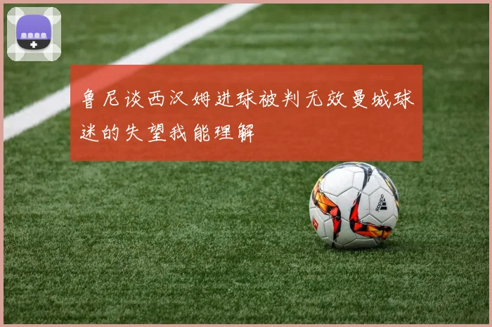 鲁尼谈西汉姆进球被判无效曼城球迷的失望我能理解